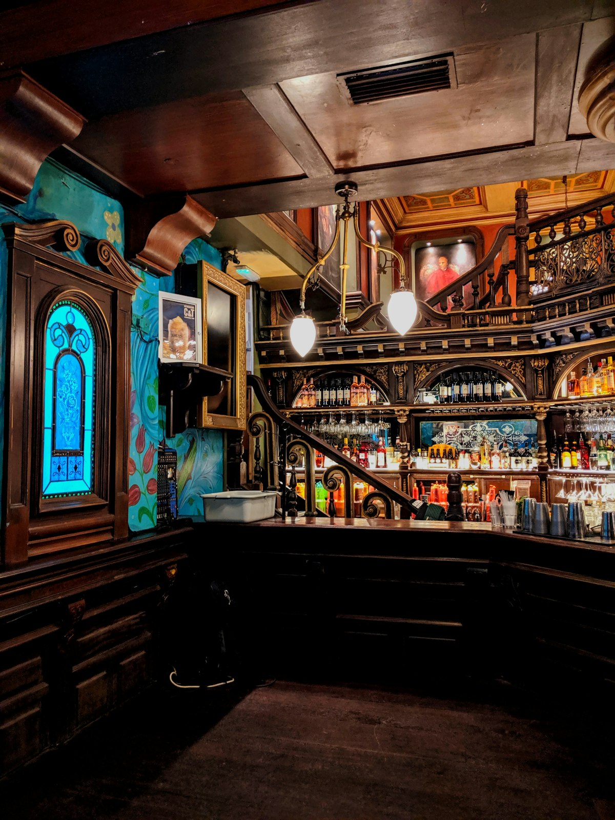 Bar owner reviewing event attendance and return rate metrics