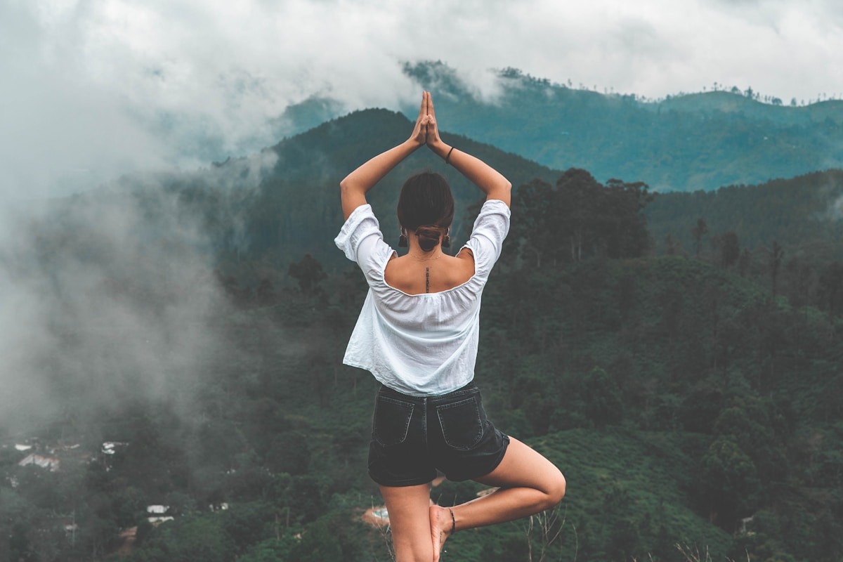 Guests participating in a guided meditation circle at a wellness center